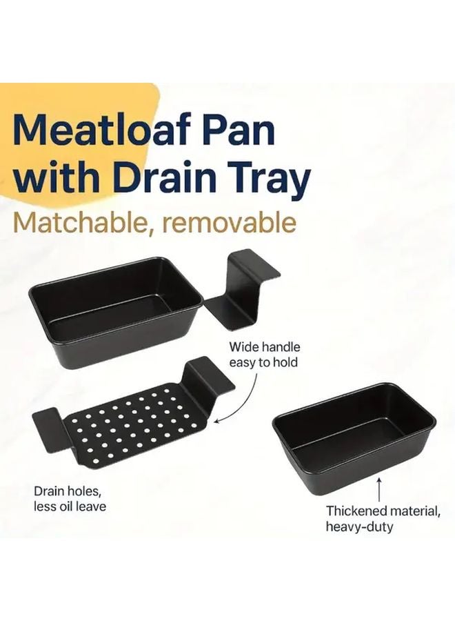 Carbon Steel Nonstick Baking Tray With Drip Pan Easy Clean Oven Safe - Image 4